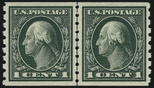 Sale 976, Lot 2005, 1912-14 Washington-Franklin Issue (Scott 405-423)