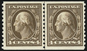 Sale 976, Lot 2023, 1913-15 Washington-Franklin Issues (Scott 424-460)