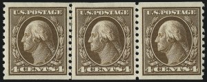 Sale 976, Lot 2024, 1913-15 Washington-Franklin Issues (Scott 424-460)