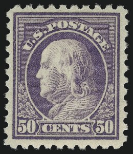 Sale 976, Lot 2071, 1916-17 Issues (Scott 461-480), 50c Light Violet (477) Sale 976, Lot 2071, 1916-17 Issues (Scott 461-480)