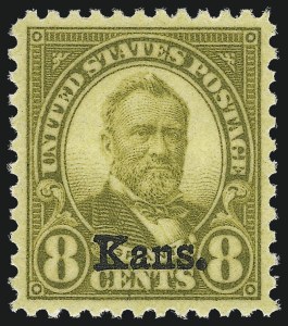 Sale 976, Lot 2193, Kans.-Nebr. Overprints (Scott 659-678)