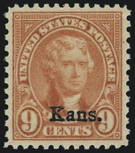 Sale Number 976, Lot Number 2196, Kans.-Nebr. Overprints (Scott 659-678)