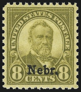 Sale 976, Lot 2199, Kans.-Nebr. Overprints (Scott 659-678)