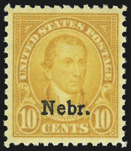 Sale 976, Lot 2200, Kans.-Nebr. Overprints (Scott 659-678)