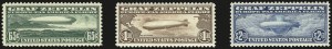 Sale 976, Lot 2231, Air Post Graf Zeppelin Issue (Scott C13-C15)