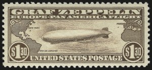 Sale Number 976, Lot Number 2239, Air Post Graf Zeppelin Issue (Scott C13-C15)