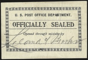 Sale 976, Lot 2626, The Martin Richardson Gold Medal Collection of U.S. Post Office Seals (Typeset Seals)