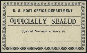 Sale 976, Lot 2627, The Martin Richardson Gold Medal Collection of U.S. Post Office Seals (Typeset Seals)