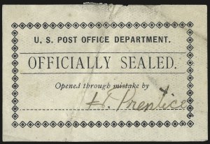 Sale 976, Lot 2628, The Martin Richardson Gold Medal Collection of U.S. Post Office Seals (Typeset Seals)