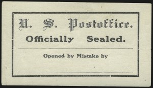 Sale 976, Lot 2641, The Martin Richardson Gold Medal Collection of U.S. Post Office Seals (Typeset Seals)