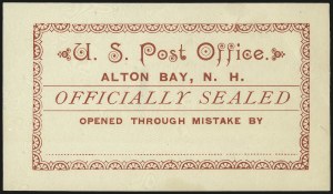 Sale 976, Lot 2648, The Martin Richardson Gold Medal Collection of U.S. Post Office Seals (Typeset Seals)