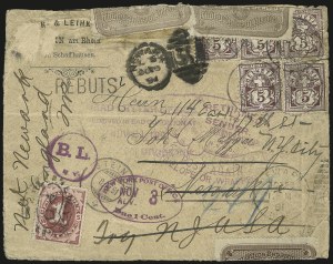 Sale 976, Lot 2660, The Martin Richardson Gold Medal Collection of U.S. Post Office Seals (1872-1969 Post Office Seals on Cover)