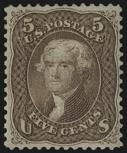 Sale 978, Lot 1021, 1868 Grilled Issue