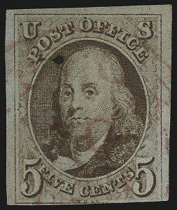 Sale 982, Lot 5013, 1847 Issue (Scott 1-2)