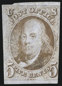 Sale 982, Lot 5017, 1847 Issue (Scott 1-2)
