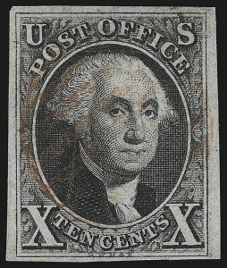 Sale 982, Lot 5024, 1847 Issue (Scott 1-2)
