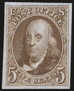 Sale 982, Lot 5030, 1875 Reproduction of 1847 Issue (Scott 3-4)