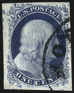 Sale 982, Lot 5034, 1c-3c 1851-56 Issue (Scott 5-11)