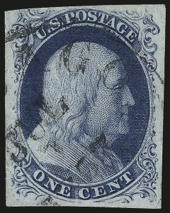 Sale 982, Lot 5040, 1c-3c 1851-56 Issue (Scott 5-11)