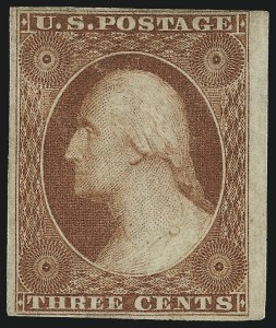 Sale 982, Lot 5053, 1c-3c 1851-56 Issue (Scott 5-11)