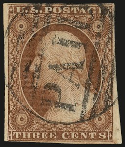 Sale 982, Lot 5056, 1c-3c 1851-56 Issue (Scott 5-11)