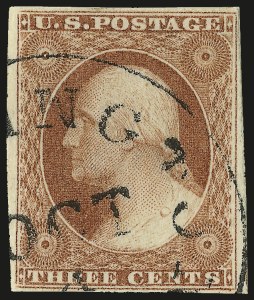 Sale 982, Lot 5066, 1c-3c 1851-56 Issue (Scott 5-11)
