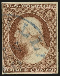 Sale 982, Lot 5072, 1c-3c 1851-56 Issue (Scott 5-11)