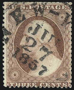 Sale 982, Lot 5115, 1c-3c 1857-60 Issue (Scott 18-26A)