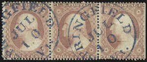 Sale 982, Lot 5121, 1c-3c 1857-60 Issue (Scott 18-26A)