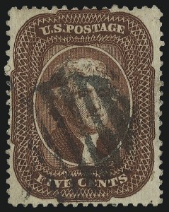 Sale 982, Lot 5131, 5c 1857-60 Issue (Scott 27-30A)