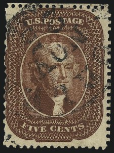 Sale 982, Lot 5132, 5c 1857-60 Issue (Scott 27-30A)