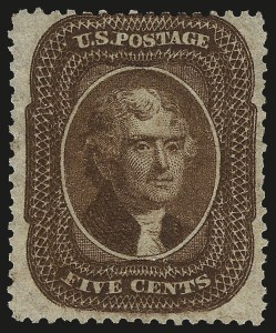 Sale 982, Lot 5135, 5c 1857-60 Issue (Scott 27-30A)
