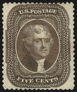 Sale 982, Lot 5136, 5c 1857-60 Issue (Scott 27-30A)