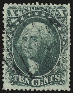 Sale 982, Lot 5142, 10c-90c 1857-60 Issue (Scott 31-39)