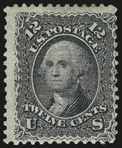 Sale 982, Lot 5260, 1867-68 Grilled Issue (E Grill - Scott 86-91), 12c Black, E. Grill (90) Sale 982, Lot 5260, 1867-68 Grilled Issue (E Grill - Scott 86-91)