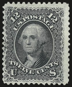 Sale 982, Lot 5261, 1867-68 Grilled Issue (E Grill - Scott 86-91), 12c Black, E. Grill (90) Sale 982, Lot 5261, 1867-68 Grilled Issue (E Grill - Scott 86-91)