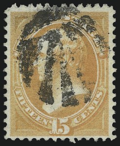 Sale 982, Lot 5426, 1870-71 National Bank Note Co. Grilled Issue (Scott 134-144)