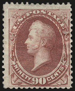 Sale 982, Lot 5456, 1870-71 National Bank Note Co. Ungrilled Issue (Scott 145-155), 90c Carmine (155) Sale 982, Lot 5456, 1870-71 National Bank Note Co. Ungrilled Issue (Scott 145-155)