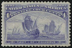 Sale 982, Lot 5545, 1893 Columbian Issue (1c thru 8c, Scott 230-236)
