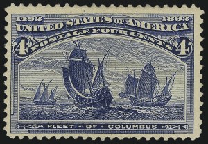 Sale 982, Lot 5548, 1893 Columbian Issue (1c thru 8c, Scott 230-236)