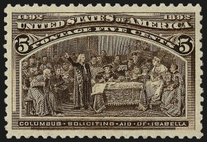 Sale 982, Lot 5550, 1893 Columbian Issue (1c thru 8c, Scott 230-236)