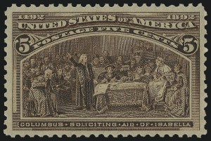 Sale Number 982, Lot Number 5552, 1893 Columbian Issue (1c thru 8c, Scott 230-236)