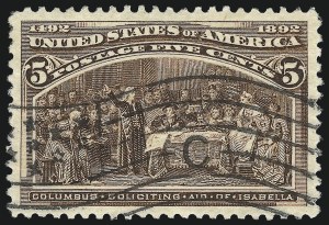 Sale Number 982, Lot Number 5555, 1893 Columbian Issue (1c thru 8c, Scott 230-236)