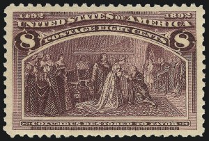 Sale Number 982, Lot Number 5558, 1893 Columbian Issue (1c thru 8c, Scott 230-236)