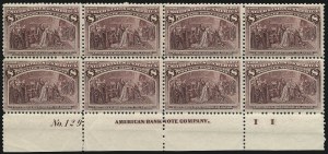 Sale 982, Lot 5559, 1893 Columbian Issue (1c thru 8c, Scott 230-236)