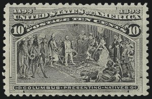 Sale Number 982, Lot Number 5560, 1893 Columbian Issue (10c thru $1.00, Scott 237-241)