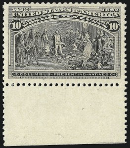 Sale 982, Lot 5564, 1893 Columbian Issue (10c thru $1.00, Scott 237-241)