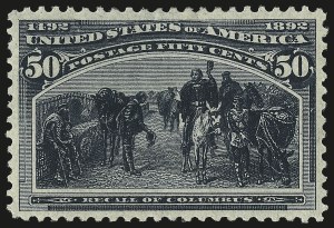 Sale 982, Lot 5571, 1893 Columbian Issue (10c thru $1.00, Scott 237-241)