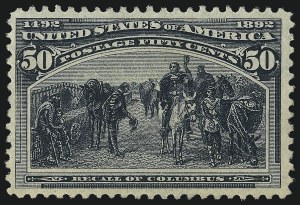 Sale 982, Lot 5572, 1893 Columbian Issue (10c thru $1.00, Scott 237-241)