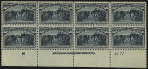 Sale 982, Lot 5573, 1893 Columbian Issue (10c thru $1.00, Scott 237-241)